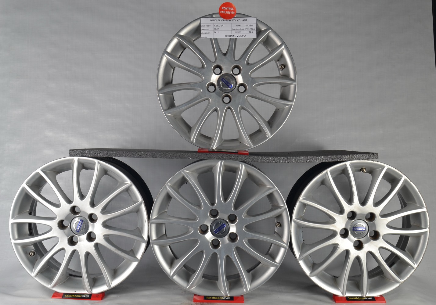 Orjinal 5x108 7x17 Et52 5 Silver Ikinci El Orjinal Volvo Jant Orjinal 5x108 7x17 Et52 5 Silver Ikinci El Orjinal Volvo Jant
